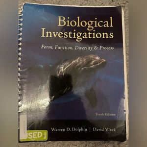 Biological Investigations: Form, Function, Diversity and Process